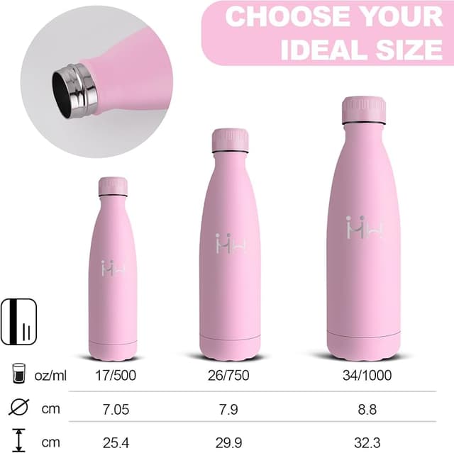 Thumbnail 4 de Botella Acero Inoxidable 500 ml para escuela y viaje 💧