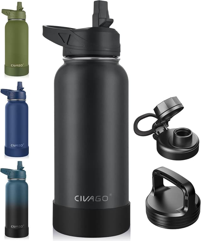 Detalle de CIVAGO 32 oz Insulated Water Bottle 🥤