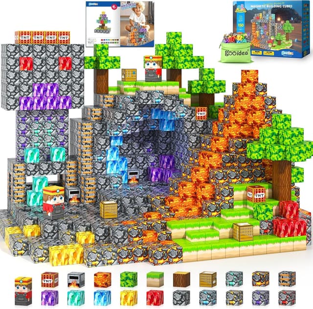 Detalle de Gooidea Magnetic Blocks 150-piece STEM Toy 🧩