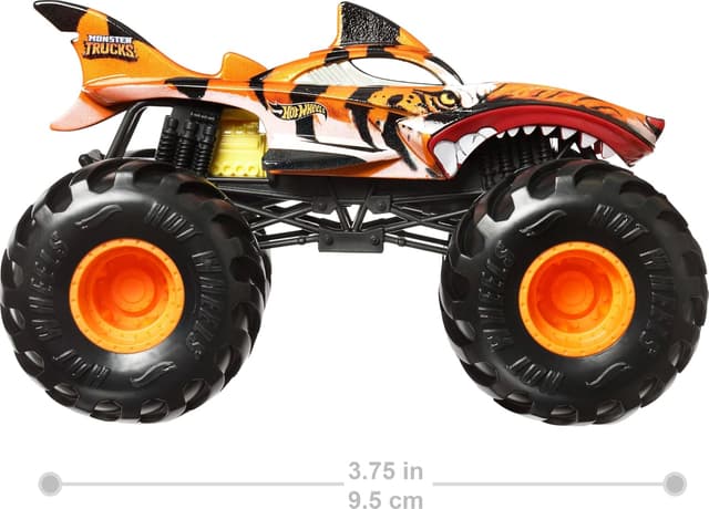 Detalle 2 de Hot Wheels Monster Trucks JDR02 🚚 Camión Grande Metal Escala 1:24