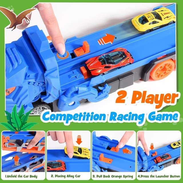 Thumbnail 3 de EUTOYZ Dinosaur Transport Truck 3-in-1