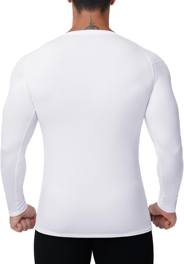 Detalle de Runhit Men’s Compression Base Layer Long Sleeve Top (UPF 50+ quick-dry)