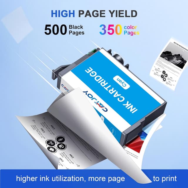 Detalle de CATJOY 604XL ink cartridges 10 pack