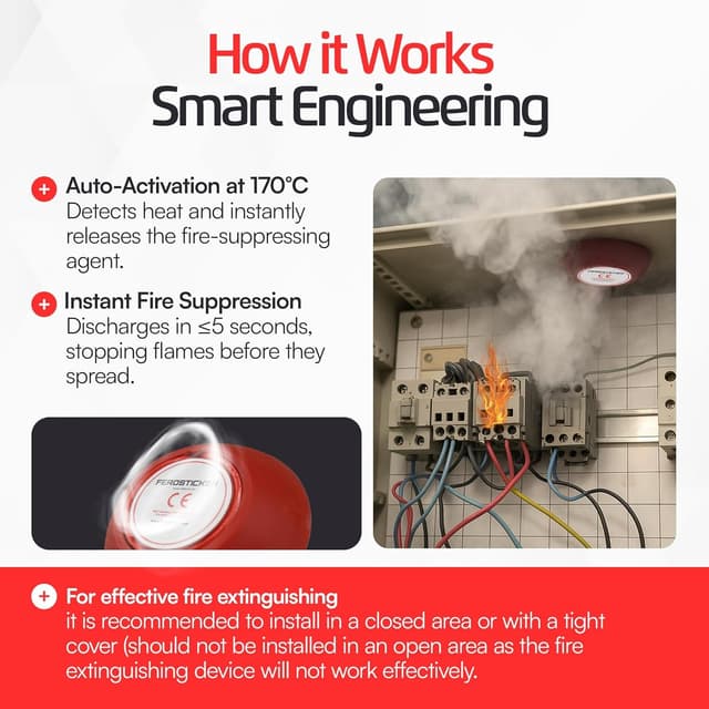 Thumbnail 6 de FEROSTICKER Pequeño Extintor Automático F03 80 g