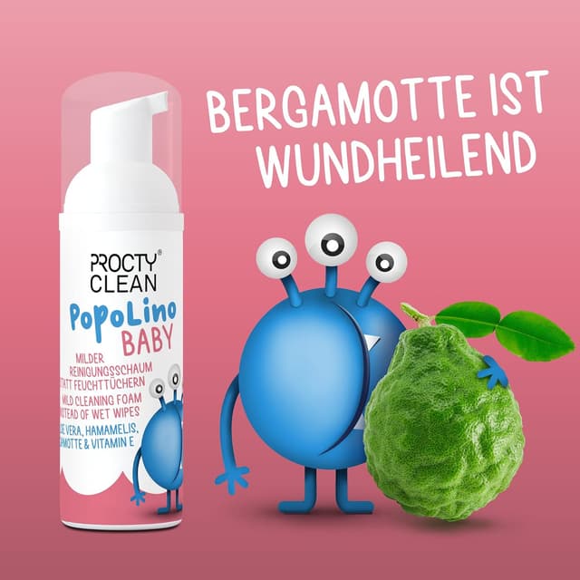 Thumbnail 5 de ProctyClean PopoLino Baby milder Popo Schaum 🌱