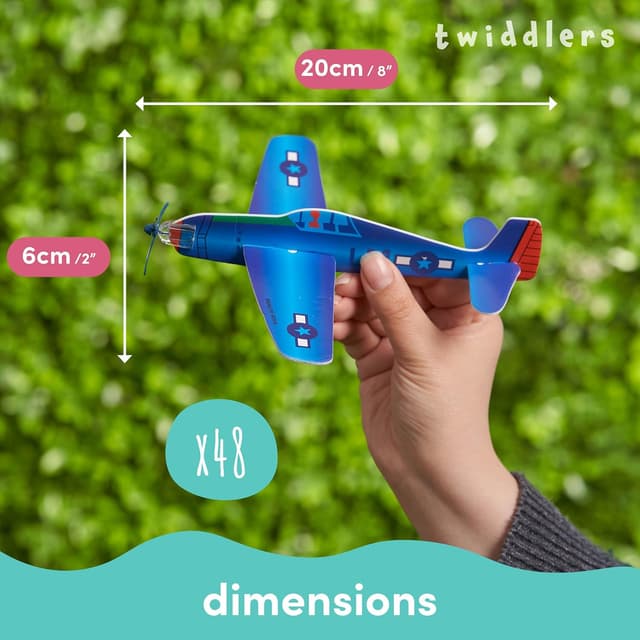 Thumbnail 5 de THE TWIDDLERS 48 Volanti Aeroplani 20 cm 🛩