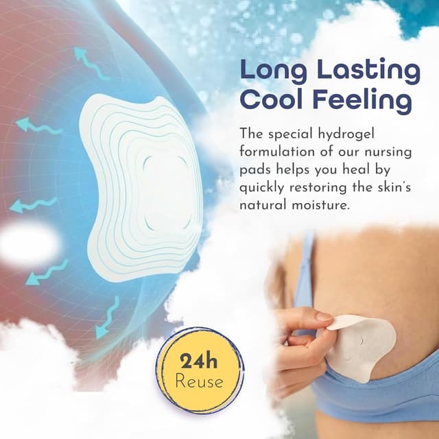 Detalle de First Days Maternity pads idrogel, 10 paia