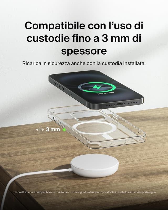 Thumbnail 4 de Belkin Tappetino di ricarica wireless magnetica 15 W