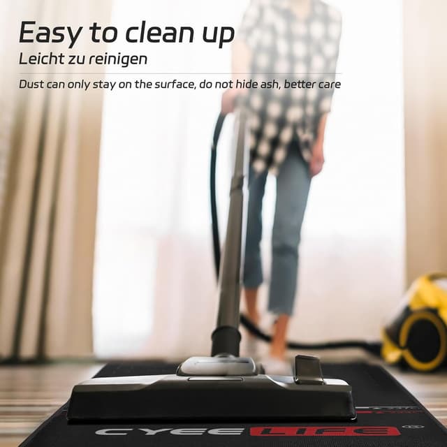 Detalle de Cyeelife Dart-Teppichmatte 297 x 66 cm mit rutschfester Gummirückseite