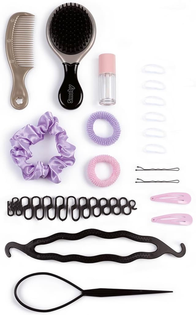 Detalle de Smoby My Beauty testa da styling bionda con trucco termosensibile e 19 accessori (dai 3 anni)