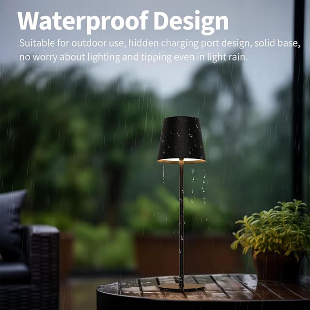 Thumbnail 6 de Liyabber Dimmbare LED Akku Tischlampe 2er-Set