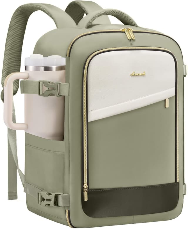 Detalle de LOVEVOOK Ryanair cabin bag 45x36x20cm underseat 32L with 180° opening and anti-theft pocket