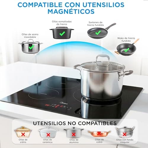 Thumbnail 4 de Midea Placa Inducción 3 fuegos 60 cm