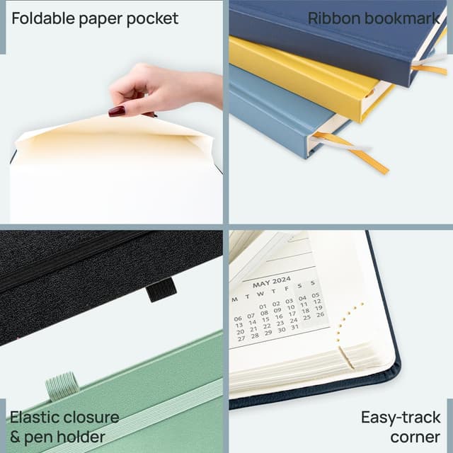 Thumbnail 5 de POPRUN Diary 2026 A5 daily planner, 30‑minute slots 📔