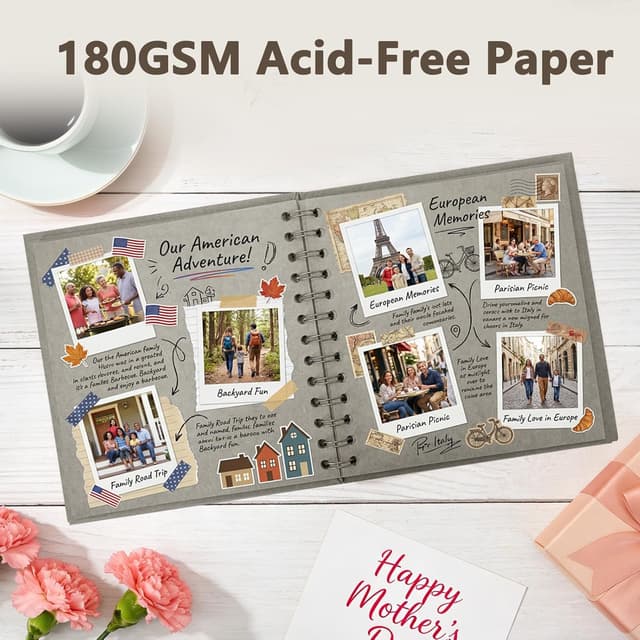 Thumbnail 3 de Vienrose Fotoalbum 28,5 x 20,5 cm mit 100 Seiten