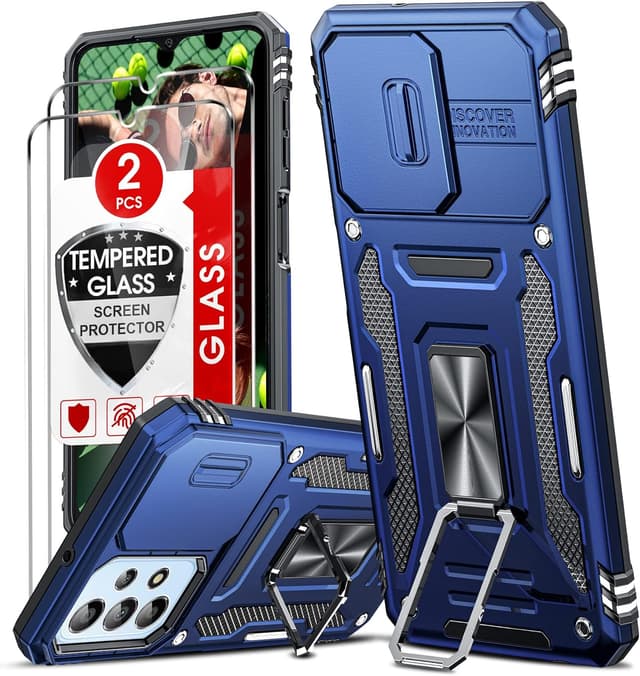 Detalle de LeYi Samsung A23 Protective Case 2 Pack