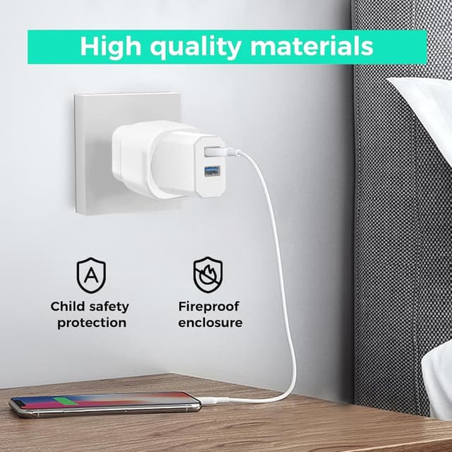 Detalle de Reiseadapter USA (3 Stück) – EU-Stecker auf US/Typ-B Adapter für USA, Kanada & Mexiko