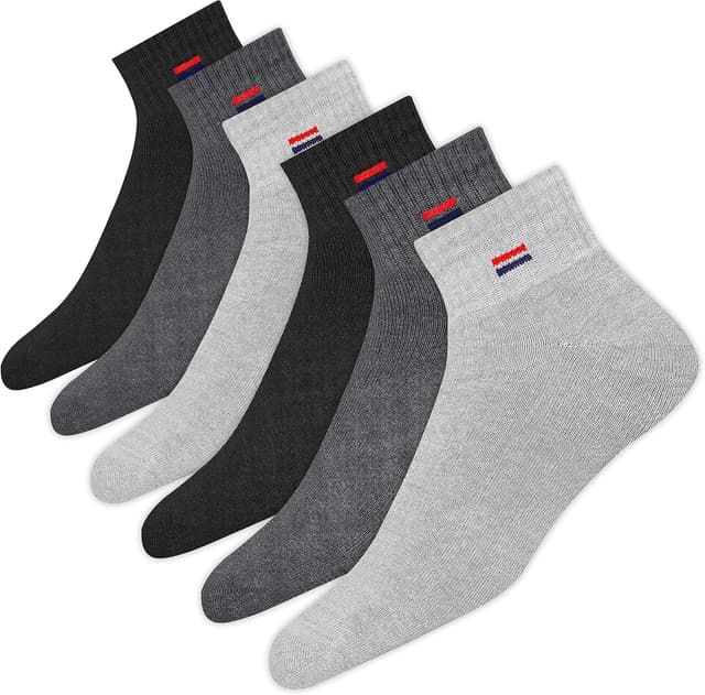 Thumbnail 5 de NAVYSPORT Chaussettes Homme Sport Coton Coussin Quart Long