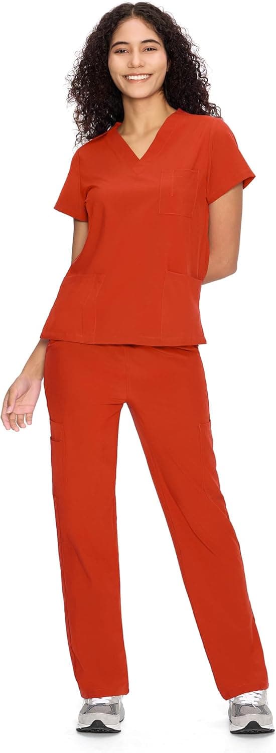 Thumbnail 2 de COZYFIT Scrubs V-Neck Set 9 Pockets