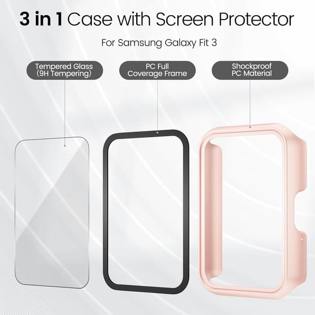 Detalle de Tuocal Fit 3 case and 9H screen