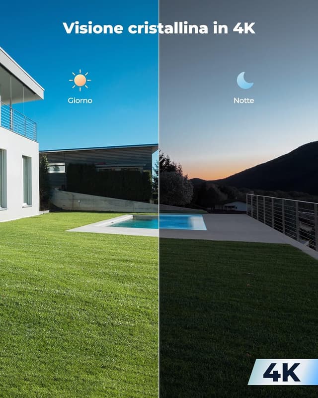 Detalle de Reolink RLC-810WA Wi‑Fi 6 4K telecamera esterna con visione notturna a colori e rilevamento umano/veicolo/pet