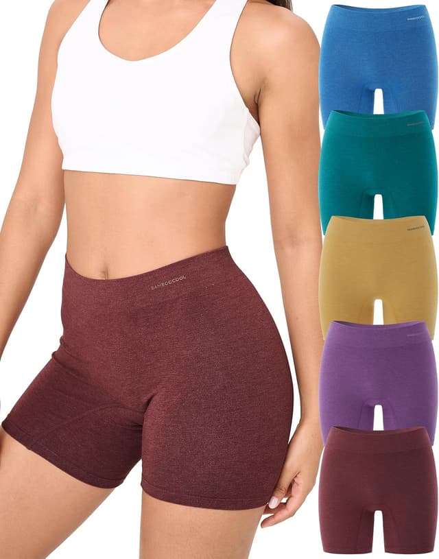 Thumbnail 6 de BAMBOO COOL Womens Boyshort Seamless 5-pack 🩲