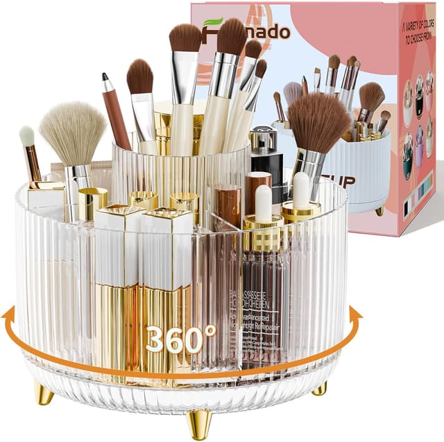 Detalle de fanado 360° Rotating Makeup Organiser 5 Compartment