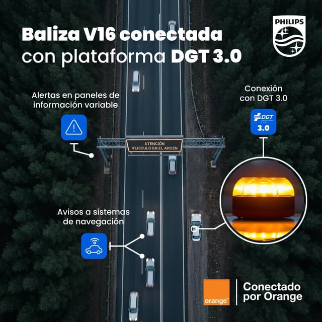 Thumbnail 3 de Philips Baliza de Emergencia V16 con Geolocalización