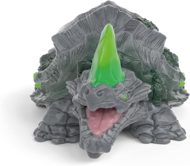 Detalle 2 de schleich ELDRADOR Creatures Steinschildkröte 70839 – detailgetreue Sammel- & Spielfigur für Kinder ab 7 Jahren