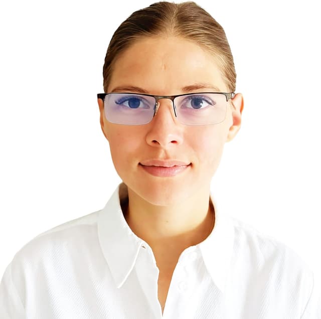 Detalle 1 de Mini Brille Blaulichtfilter Brille Halbrand