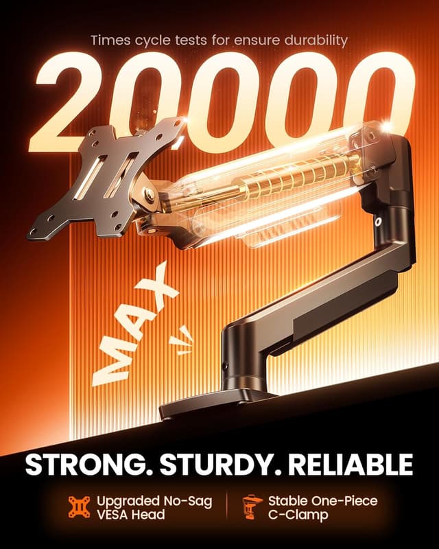 Detalle de ErGear supporto monitor 34 pollici VESA 100