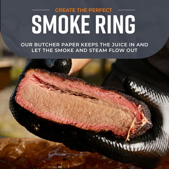 Detalle de Bryco Goods White Kraft Butcher Paper Roll (18 in x 1200 in) for BBQ, Wrapping & Smoking