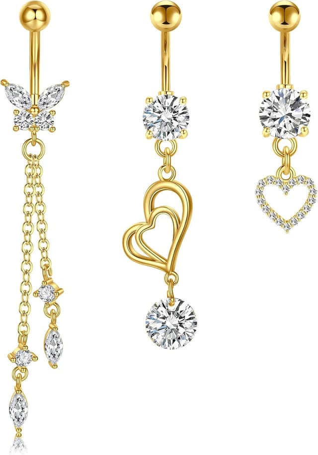 Thumbnail 5 de Longita 10mm Dangly Belly Button Bars