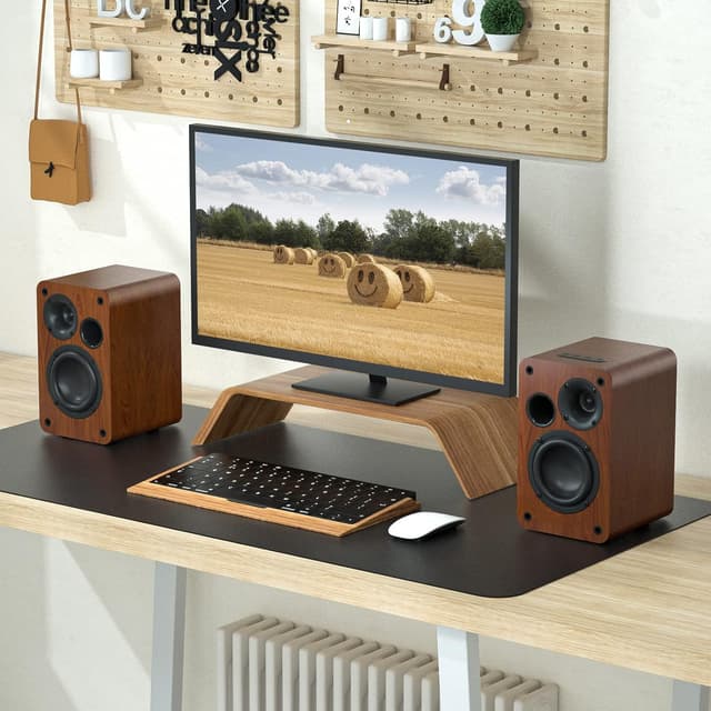 Detalle 2 de Saiyin Bluetooth Bookshelf Speakers 30W x2