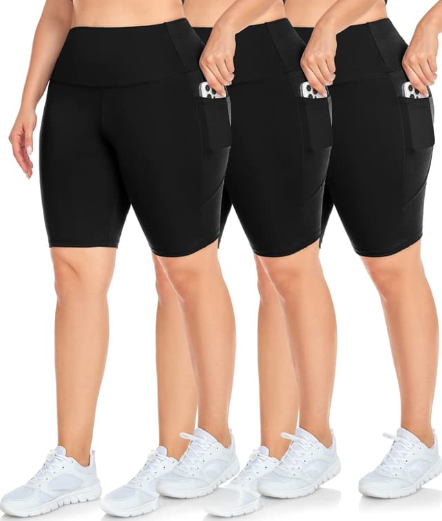 Detalle de New Young 3 Pack Plus Size Biker Shorts