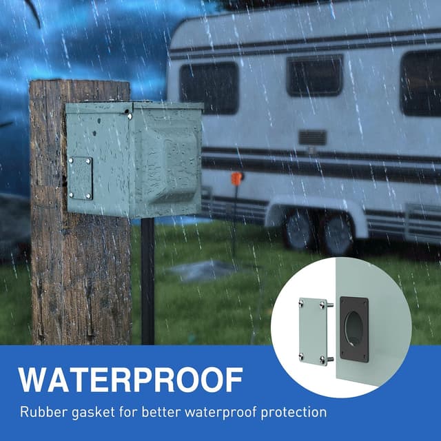 Thumbnail 6 de Nilight 50AMP RV EV Power Outlet Box (NEMA 14-50R, 125/250V) Lockable, Waterproof Enclosed Receptacle