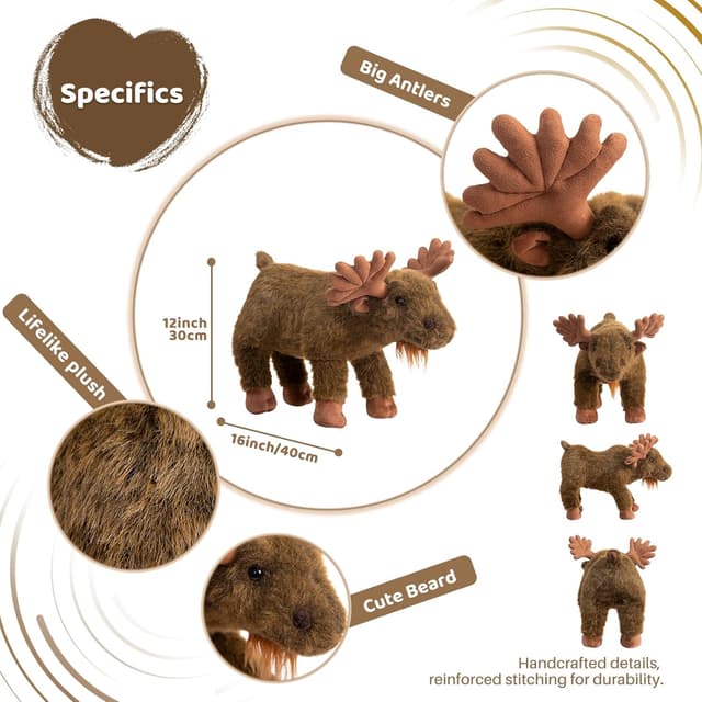 Detalle 2 de BEJOY Elch Plüschtier