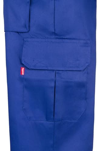 Detalle de Pantalón multibolsillos VELILLA 345 Azulina (talla 48): cómodo con cinturilla elástica y muchos bolsillos