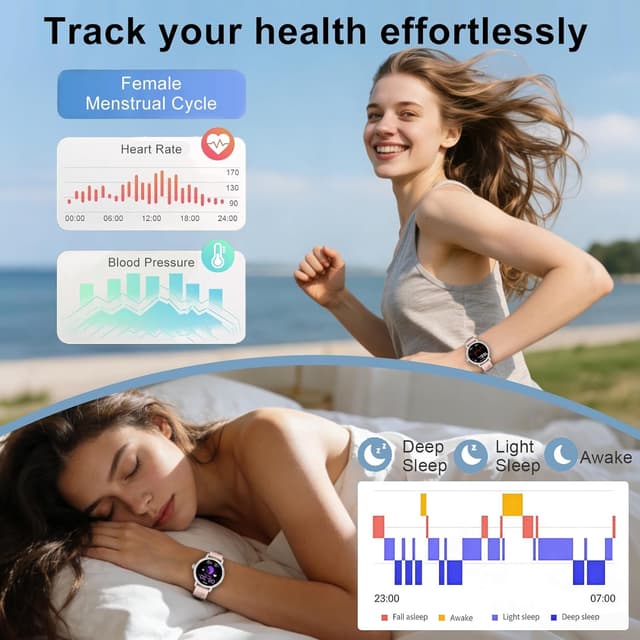 Detalle 1 de fitonyo smartwatch donna 1,27 pollici HD