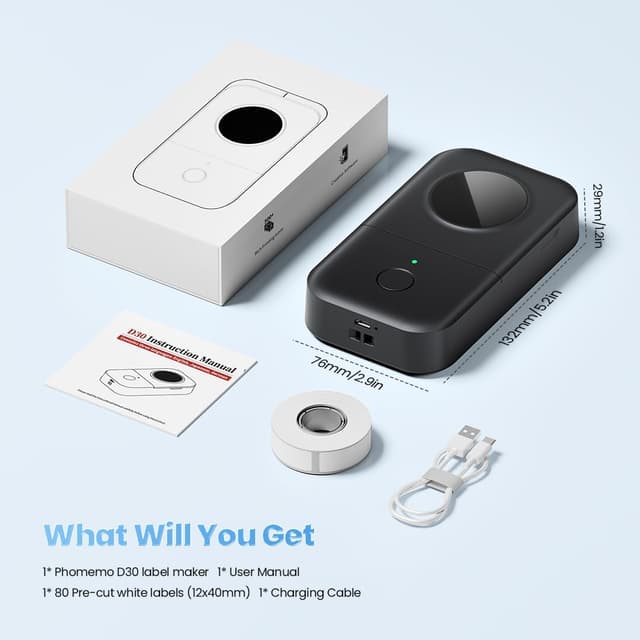 Thumbnail 6 de Phomemo D30 label printer 2026