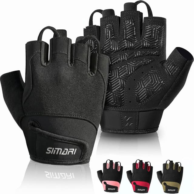 Detalle de SIMARI Breathable Workout Gloves for Men & Women (Weight Lifting, Gym, Cycling)