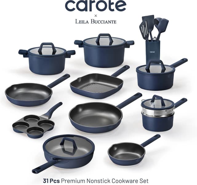 Detalle 2 de CAROTE 31PCS Nonstick Cookware Set