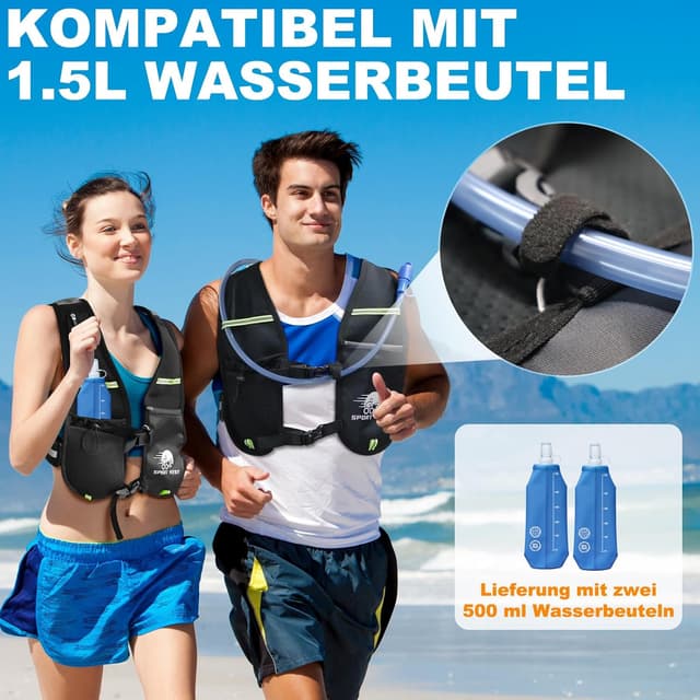 Thumbnail 6 de Laufweste Damen Herren Ultraleicht 500ml Trinkflasche