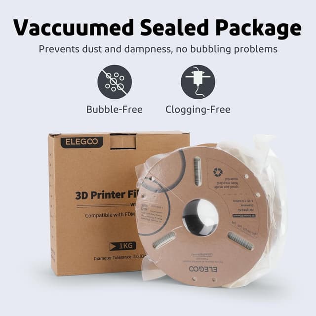 Thumbnail 4 de ELEGOO PLA+ 1.75mm White 2kg filament ๐จ