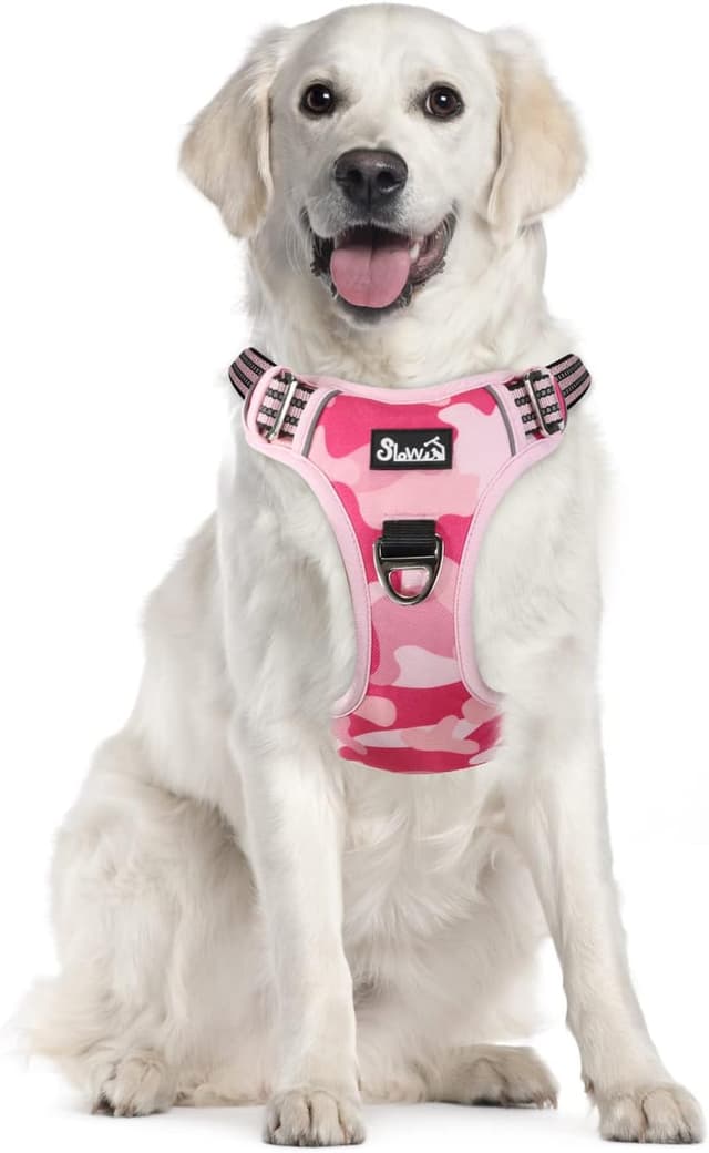 Detalle de Eyein Dog Harness Large Dog (XL) – Anti-pull adjustable pet vest with 2 clips and reflective handle