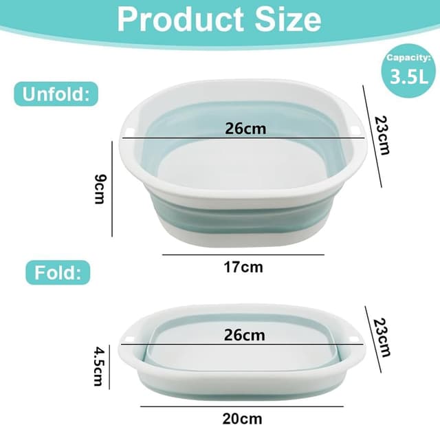 Thumbnail 1 de flintronic Barreño Plegable 3,5 L lavabo portátil