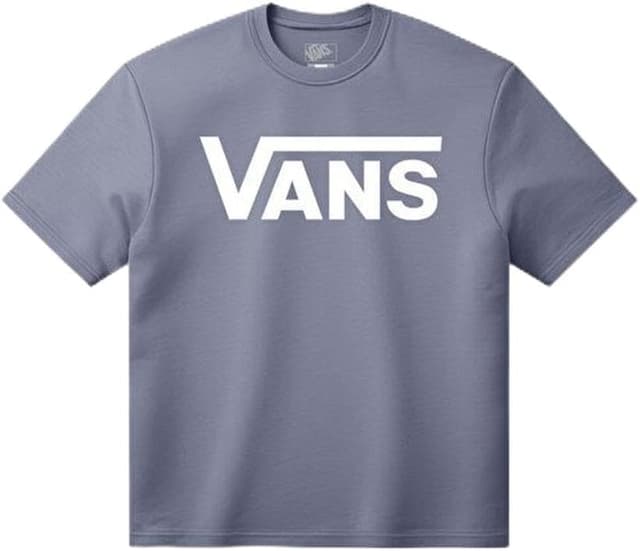 Detalle de Vans Uomo T-Shirt con Logo Classico, Royal Cobalt in 100% cotone