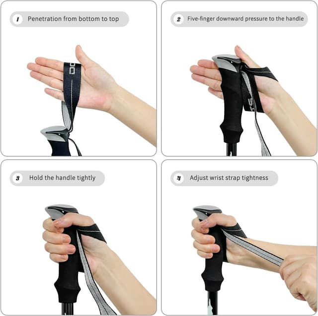 Thumbnail 6 de DOBESTS Wanderstöcke 110 bis 130 cm verstellbar