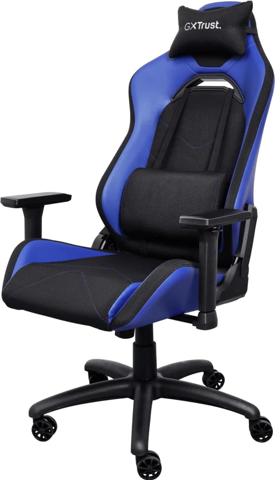 Detalle de Trust GXT 714 Ruya Gaming-Stuhl Blau – verstellbar für längere Sessions