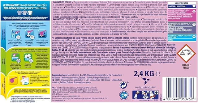 Detalle 2 de Vanish Oxi Action - Quitamanchas y Blanqueador para Ropa Blanca